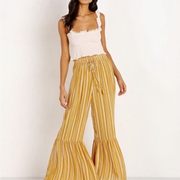 Faithfull the Brand Bisou Pant Roy Stripe size USA 8/ large - Picture 2 of 10